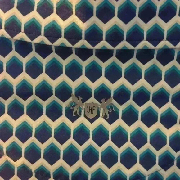 Hickey Freeman women's golf shirt, green, blue and white, medium - Picture 6 of 7